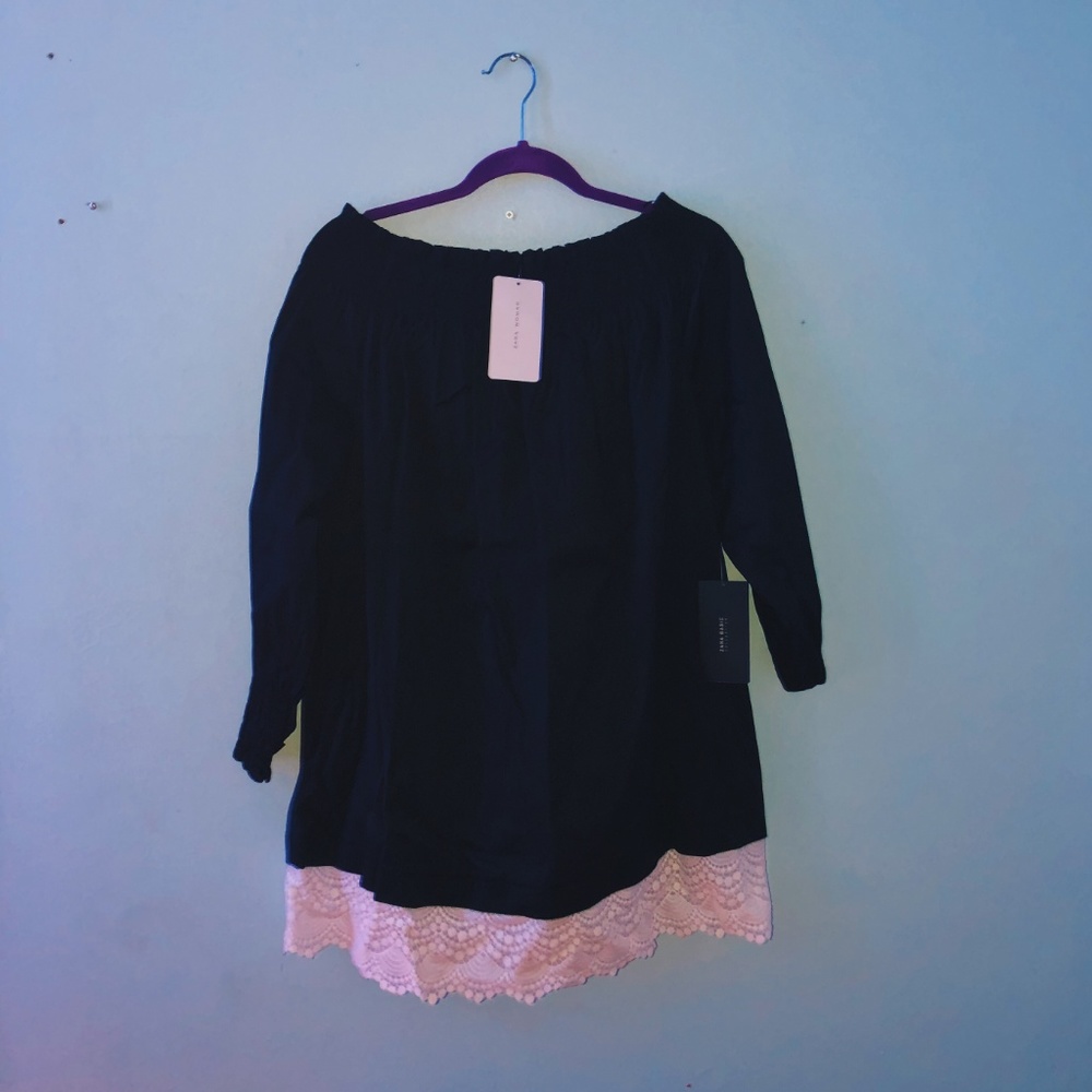 New Zara Navy Skirt and Top Set